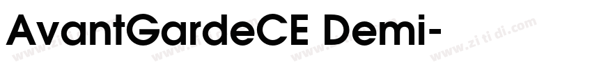 AvantGardeCE Demi字体转换